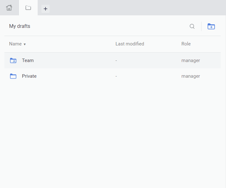 Draft.io - Using the folder shortcut