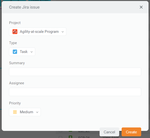 Draft.io - Help center - Create a Jira issue from Draft.io